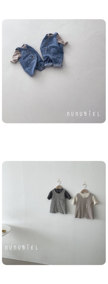 Nunubiel - Korean Baby Fashion - #babyoutfit - Bebe Waffle Tee - 4