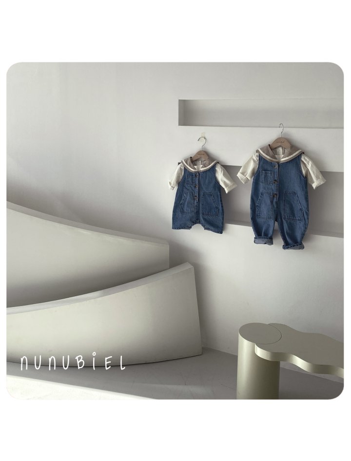 Nunubiel - Korean Baby Fashion - #babywear - Denim Jumpsuit - 5