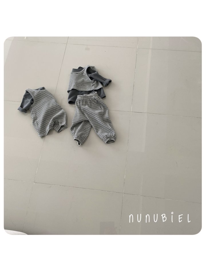 Nunubiel - Korean Baby Fashion - #onlinebabyboutique - Stripe Pants - 3