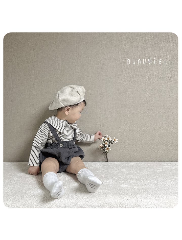 Nunubiel - Korean Baby Fashion - #onlinebabyboutique - Bebe Stripe Shirt - 7