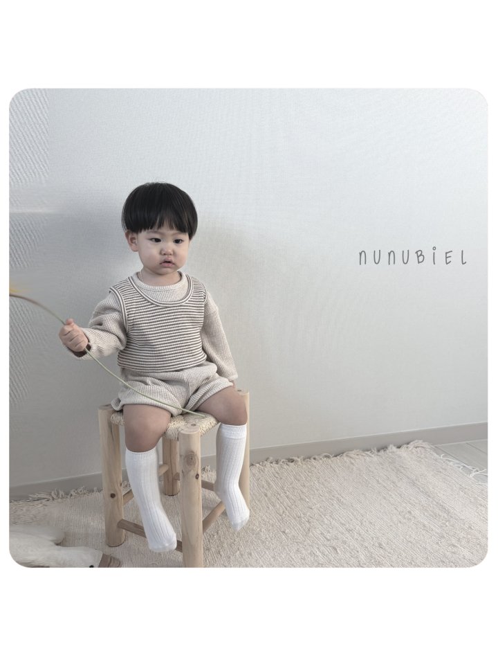 Nunubiel - Korean Baby Fashion - #onlinebabyshop - Stripe Vest - 5