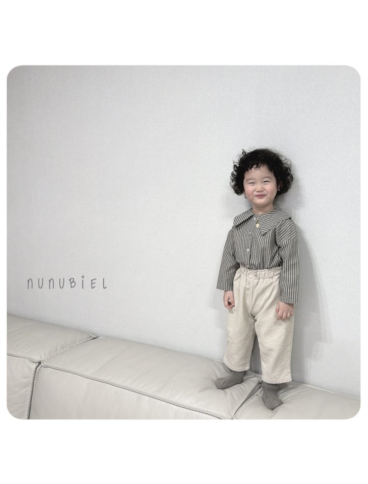 Nunubiel - Korean Baby Fashion - #onlinebabyshop - Stripe Shirt - 9