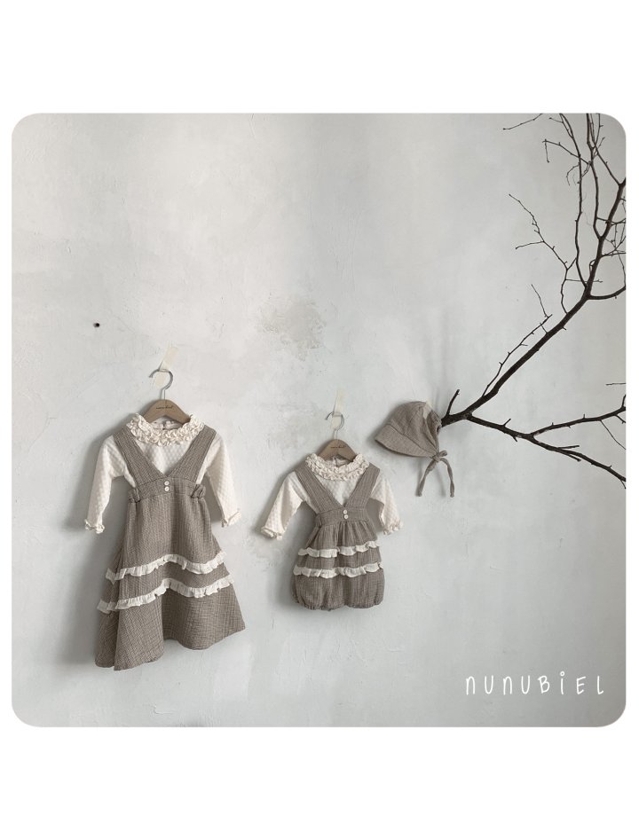 Nunubiel - Korean Baby Fashion - #onlinebabyshop - Gingham One-piece - 3