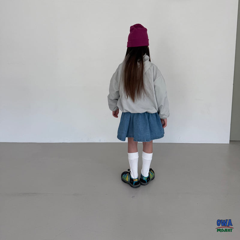 O Wa - Korean Children Fashion - #Kfashion4kids - Shirred Denim One-piece - 10