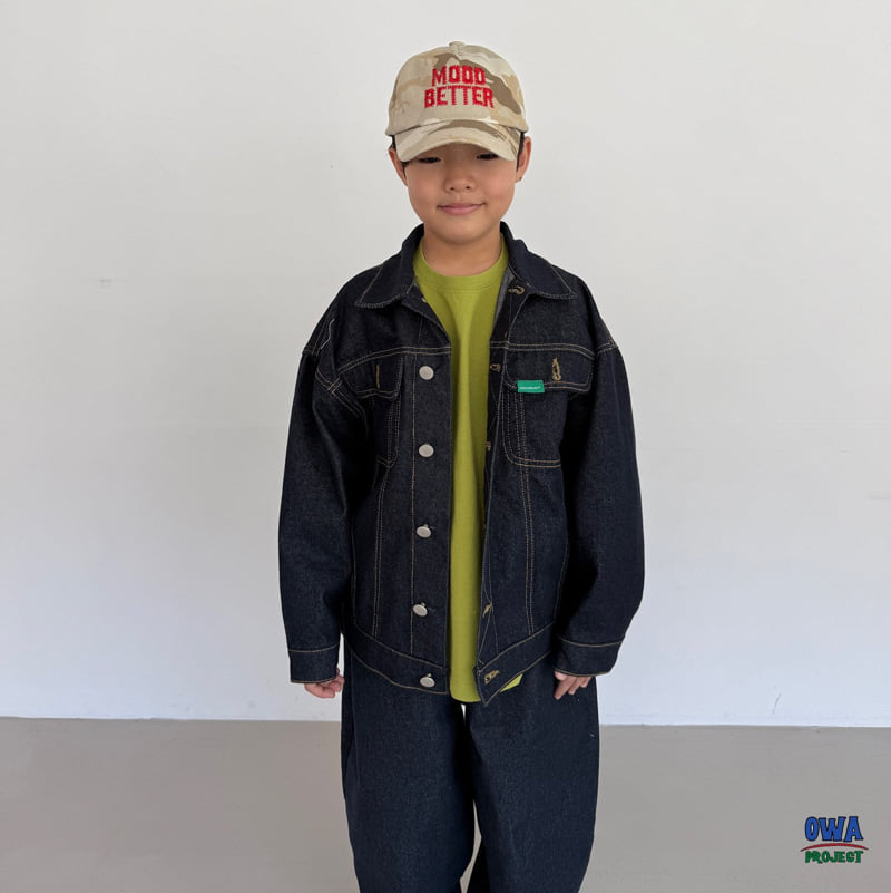 O Wa - Korean Children Fashion - #Kfashion4kids - Stitch Denim Jacket - 6