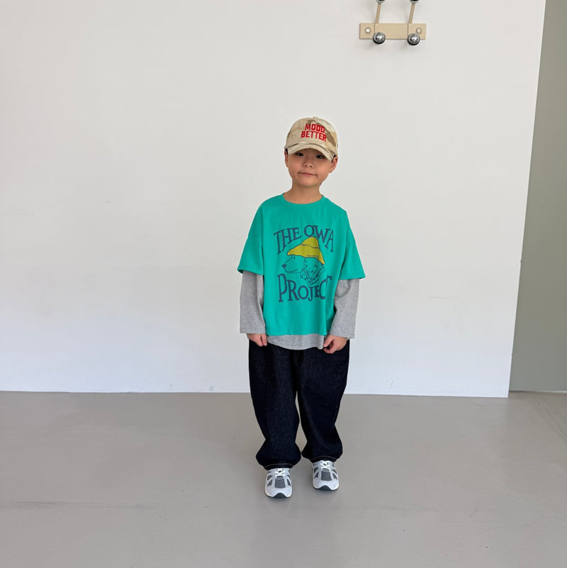 O Wa - Korean Children Fashion - #childrensboutique - Balloon Denim Pants - 9