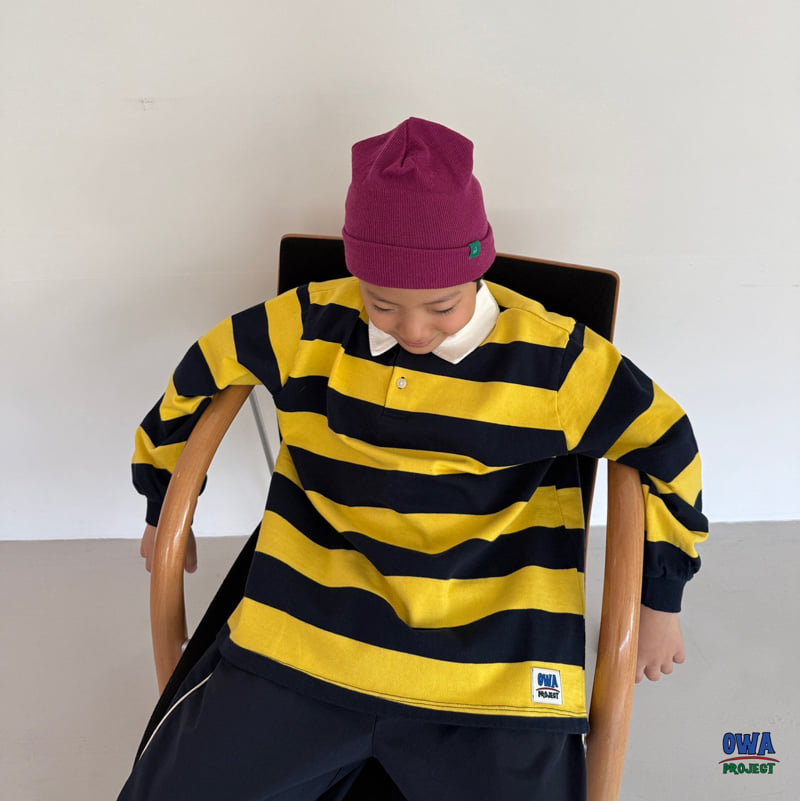 O Wa - Korean Children Fashion - #childofig - Rugby Collar Tee - 4