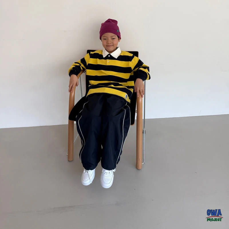 O Wa - Korean Children Fashion - #designkidswear - Rugby Collar Tee - 5