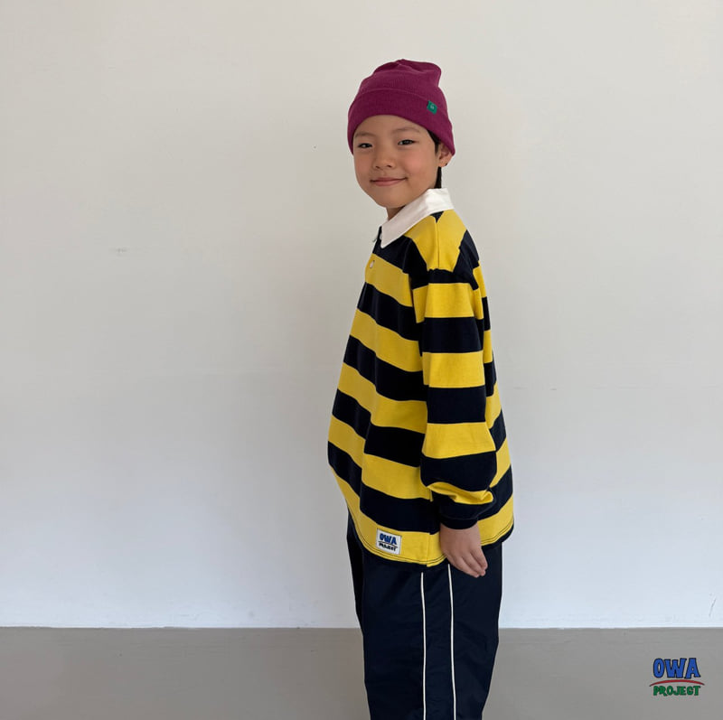 O Wa - Korean Children Fashion - #fashionkids - Rugby Collar Tee - 7