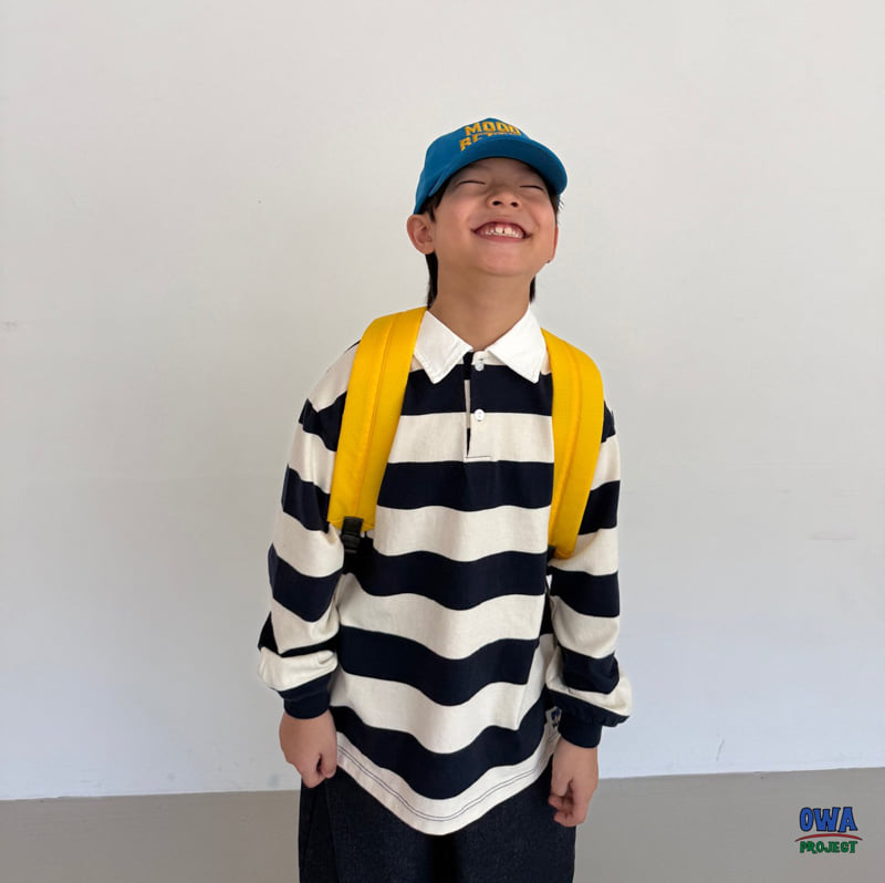 O Wa - Korean Children Fashion - #kidsshorts - Rugby Collar Tee - 8