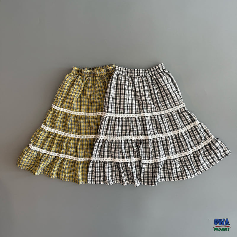 O Wa - Korean Children Fashion - #kidsstore - Lace Tiered Skirt
