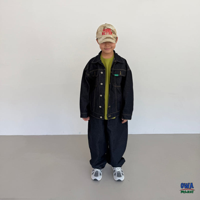 O Wa - Korean Children Fashion - #littlefashionista - Balloon Denim Pants - 3
