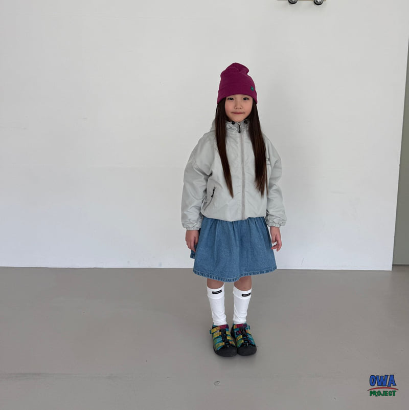 O Wa - Korean Children Fashion - #littlefashionista - Shirred Denim One-piece - 11