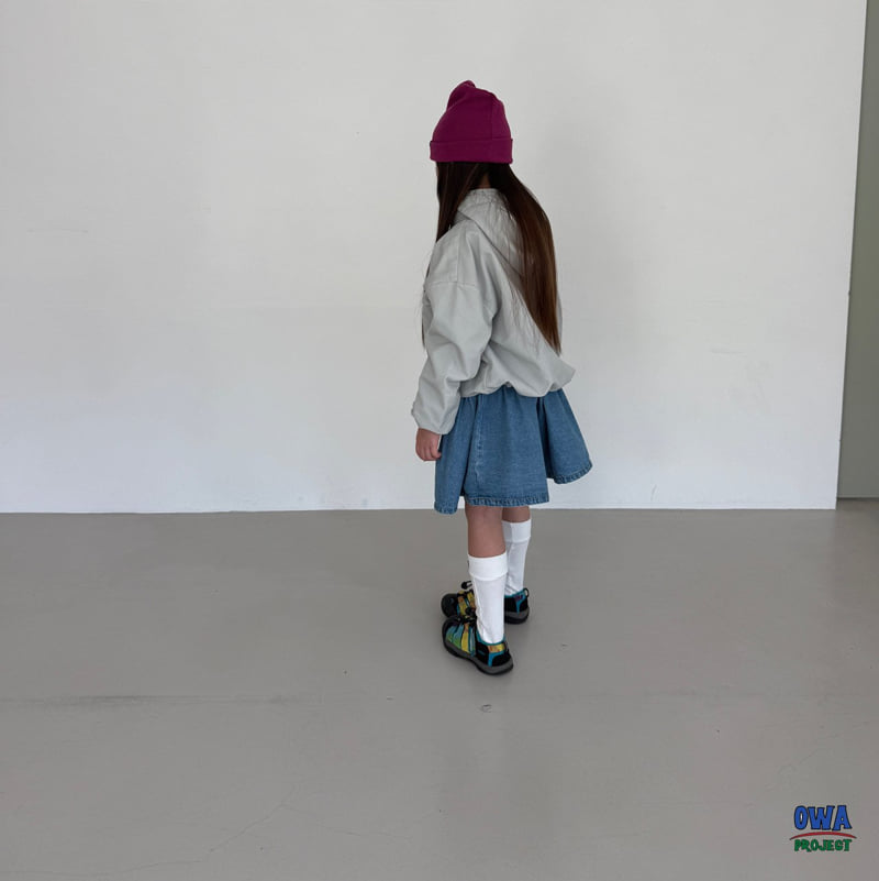O Wa - Korean Children Fashion - #magicofchildhood - Shirred Denim One-piece - 12
