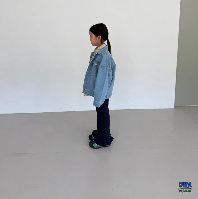 O Wa - Korean Children Fashion - #magicofchildhood - Stitch Denim Jacket - 8
