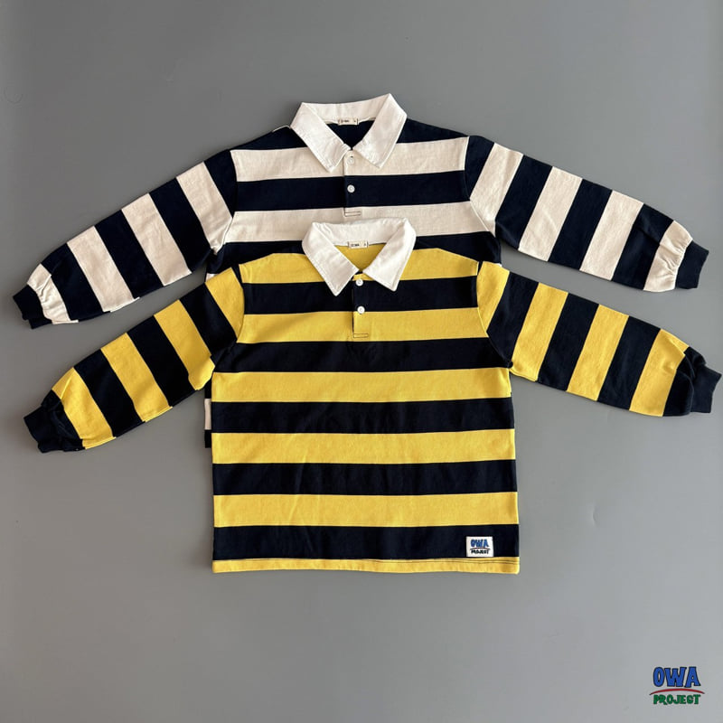 O Wa - Korean Children Fashion - #prettylittlegirls - Rugby Collar Tee