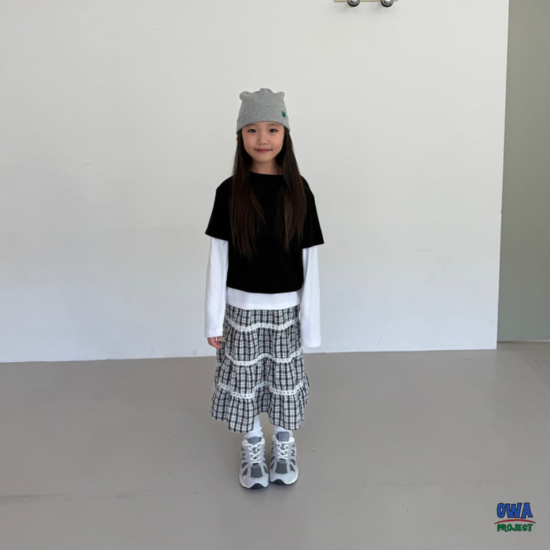 O Wa - Korean Children Fashion - #stylishchildhood - Lace Tiered Skirt - 10