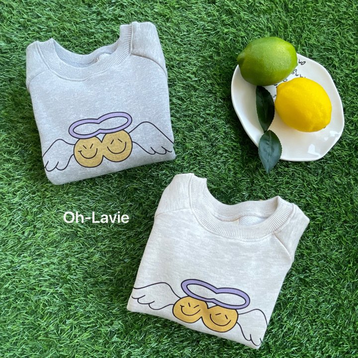 Oh lavie - Korean Children Fashion - #discoveringself - Angel Smile Layered Sweatshirt - 11