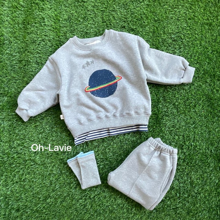 Oh lavie - Korean Children Fashion - #discoveringself - Space Layered Sweatshirt - 8
