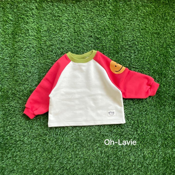 Oh lavie - Korean Children Fashion - #magicofchildhood - Smile Raglan Sweatshirt - 2
