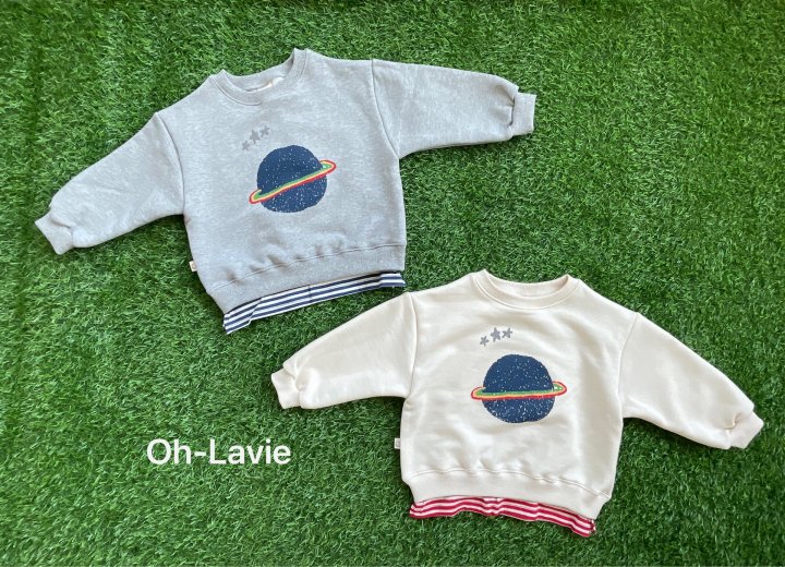 Oh lavie - Korean Children Fashion - #magicofchildhood - Space Layered Sweatshirt