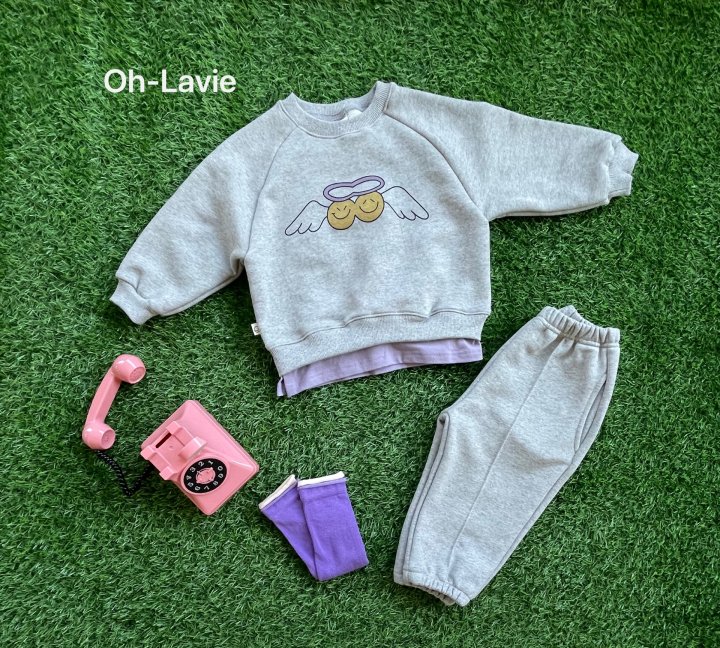 Oh lavie - Korean Children Fashion - #minifashionista - Angel Smile Layered Sweatshirt - 5
