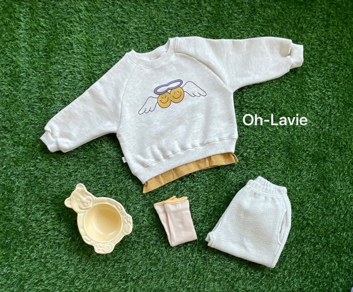Oh lavie - Korean Children Fashion - #prettylittlegirls - Angel Smile Layered Sweatshirt - 6