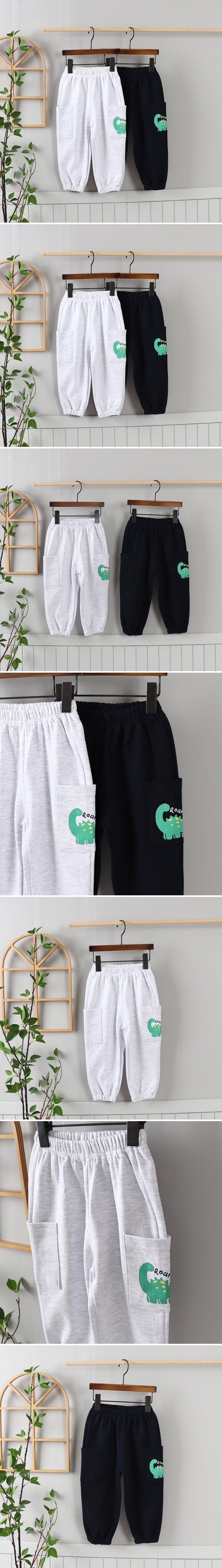 Olive denim - Korean Children Fashion - #childrensboutique - Dino Pants