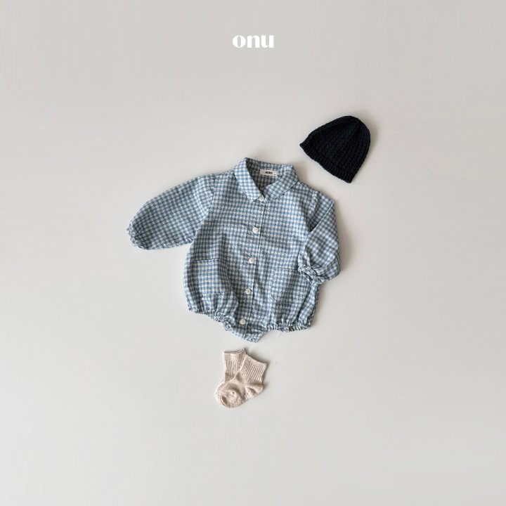 Onu - Korean Baby Fashion - #babyboutique - Bebe Check Suit - 6