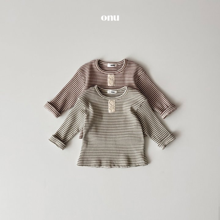 Onu - Korean Baby Fashion - #babyboutique - Bebe Placket Tee