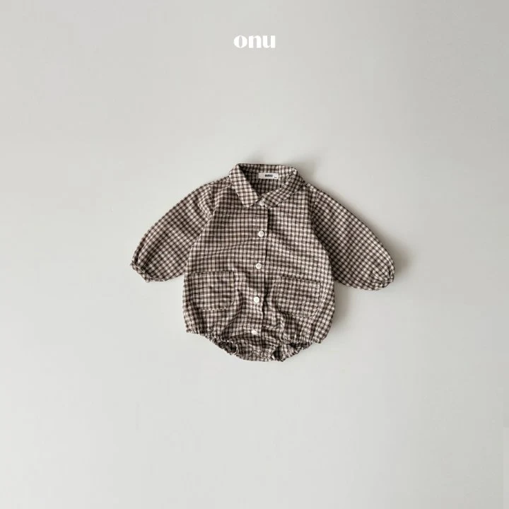 Onu - Korean Baby Fashion - #babyoutfit - Bebe Check Suit - 2