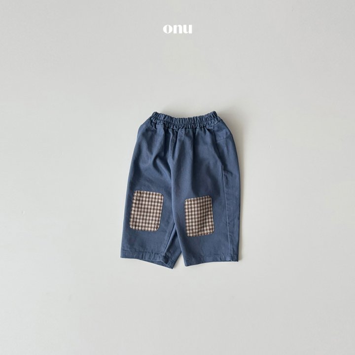 Onu - Korean Children Fashion - #Kfashion4kids - Check Patch Pants - 2