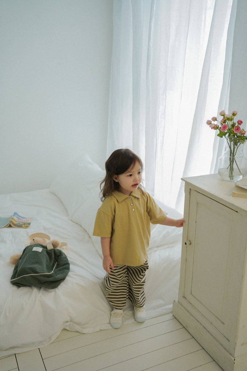Onu - Korean Children Fashion - #Kfashion4kids - Piqué Collar Tee - 11