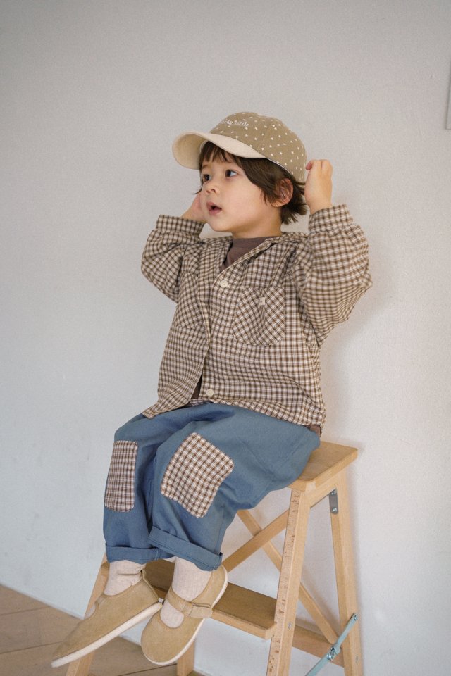 Onu - Korean Children Fashion - #childofig - Check Patch Pants - 10