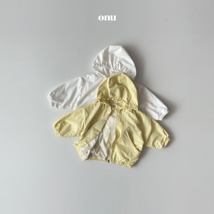 Onu - Korean Children Fashion - #childofig - Hooded Panel Windbreaker