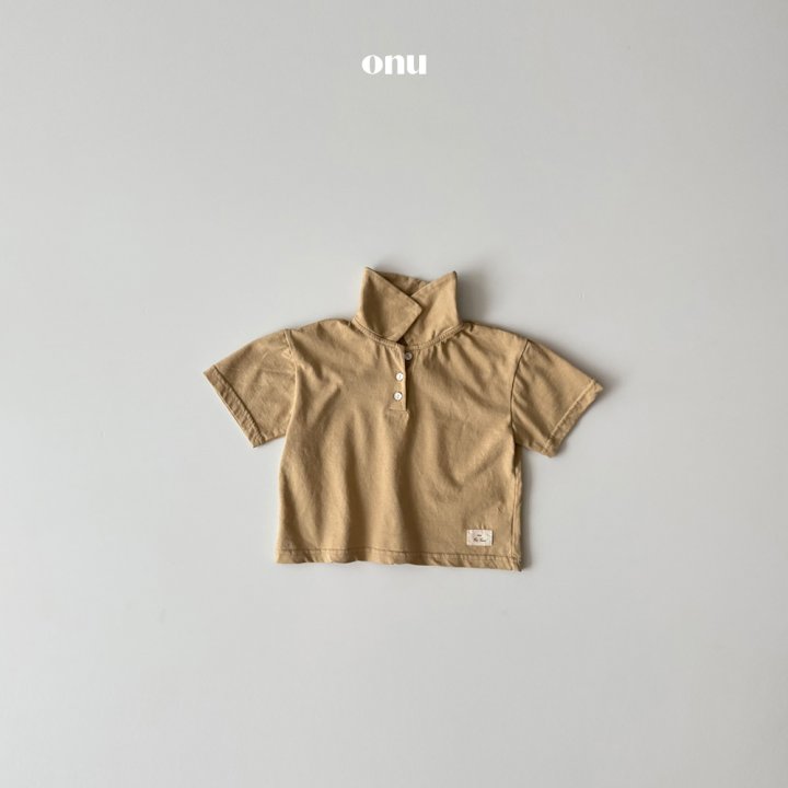 Onu - Korean Children Fashion - #childofig - Piqué Collar Tee - 2