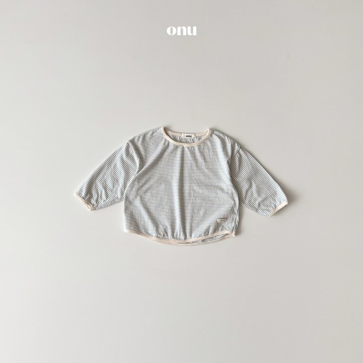 Onu - Korean Children Fashion - #childofig - Stripe Binding Tee - 3