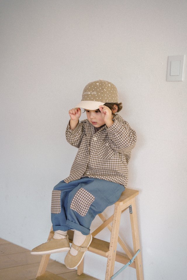 Onu - Korean Children Fashion - #childrensboutique - Check Patch Pants - 11