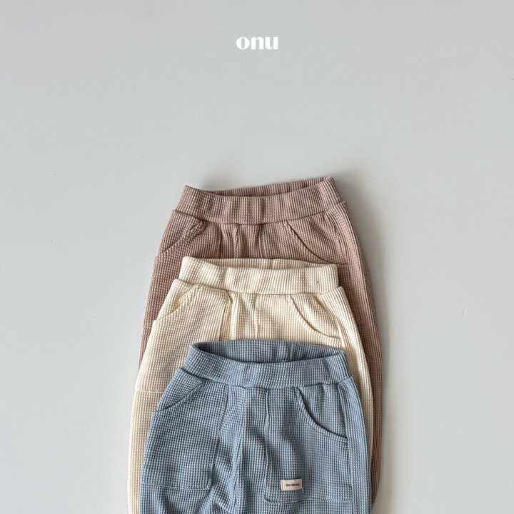 Onu - Korean Children Fashion - #childrensboutique - Waffle Jogger Pants - 5