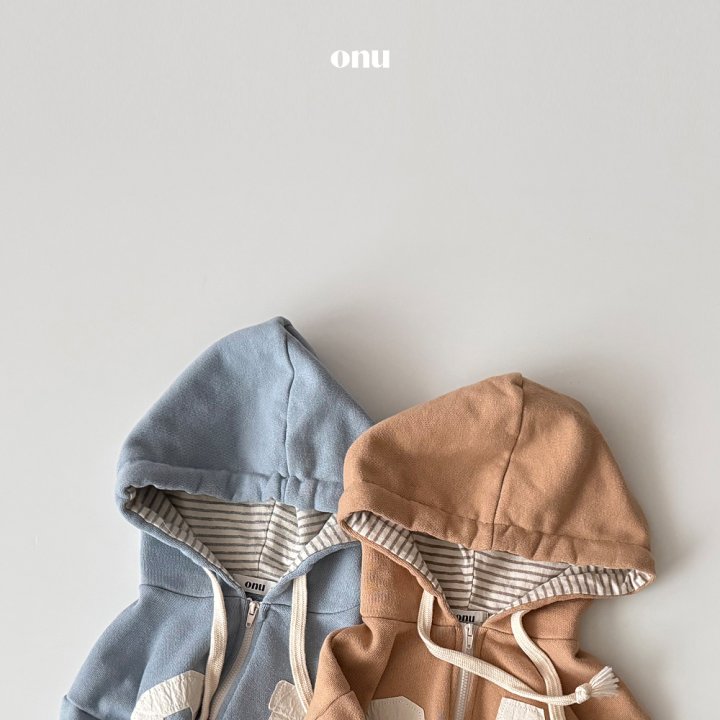 Onu - Korean Children Fashion - #childofig - Onu Patch Hoodie Zip-Up - 4