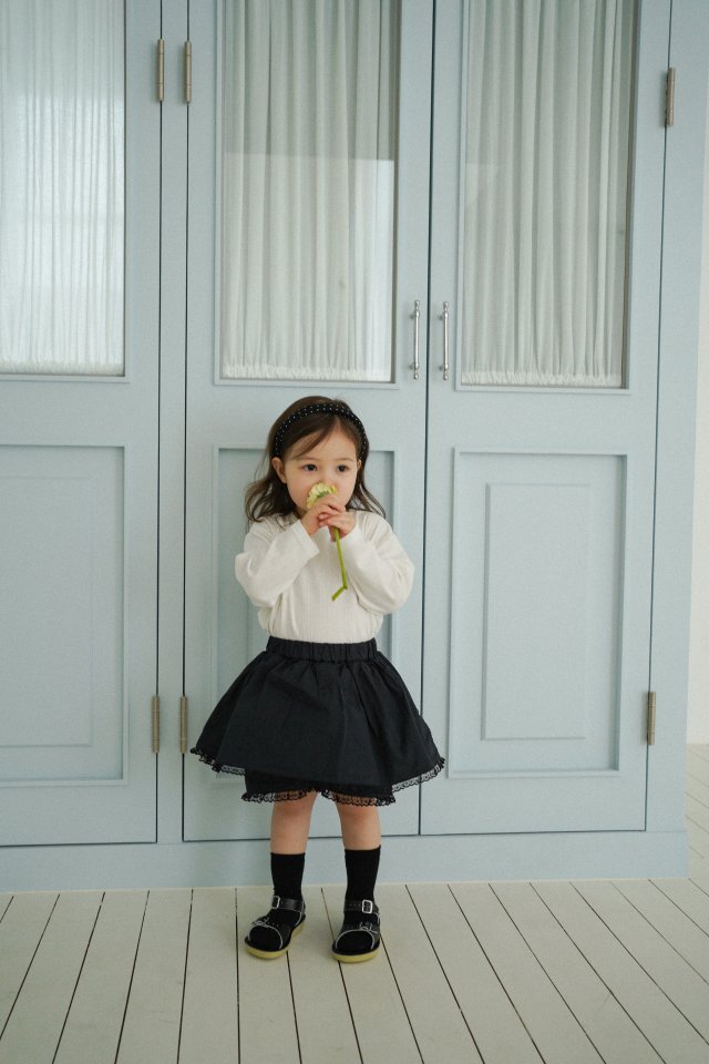 Onu - Korean Children Fashion - #childrensboutique - Petite Lace Skirt - 11