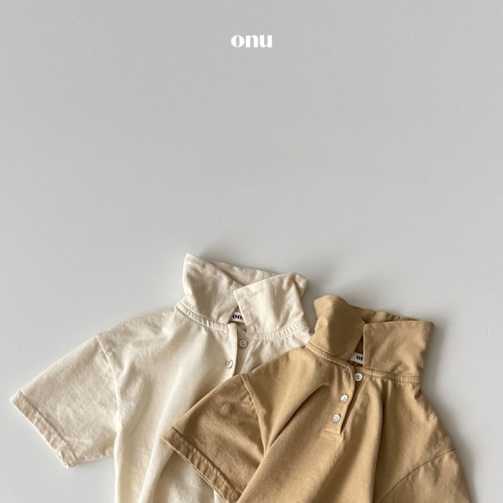 Onu - Korean Children Fashion - #childofig - Piqué Collar Tee - 4