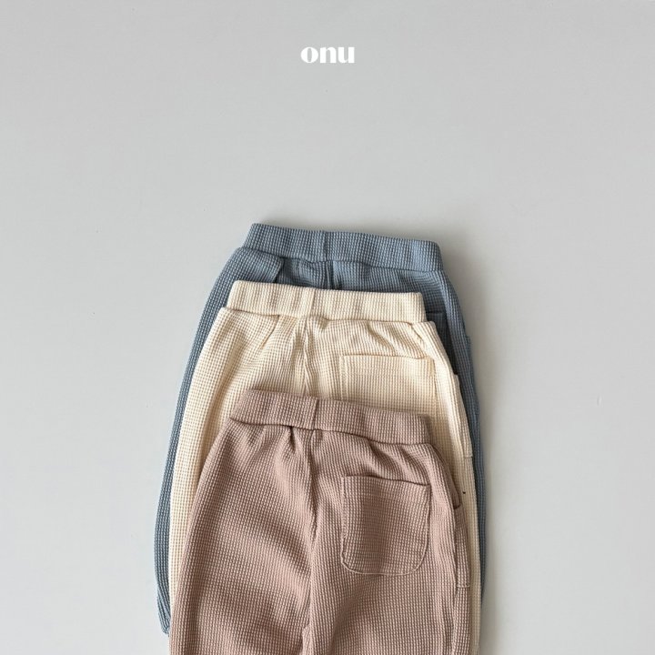 Onu - Korean Children Fashion - #designkidswear - Waffle Jogger Pants - 6