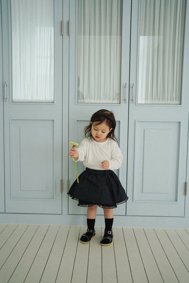 Onu - Korean Children Fashion - #designkidswear - Petite Lace Skirt - 12