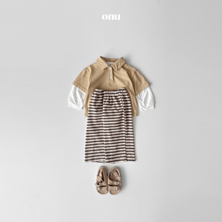 Onu - Korean Children Fashion - #designkidswear - Piqué Collar Tee - 5