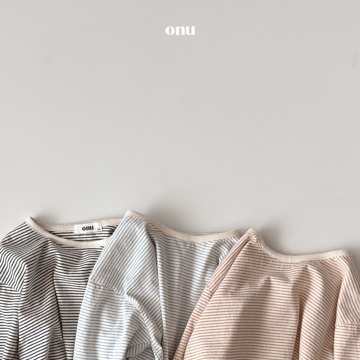 Onu - Korean Children Fashion - #designkidswear - Stripe Binding Tee - 5