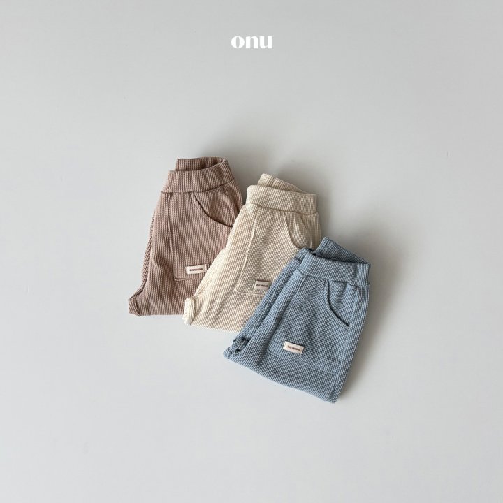Onu - Korean Children Fashion - #discoveringself - Waffle Jogger Pants - 7