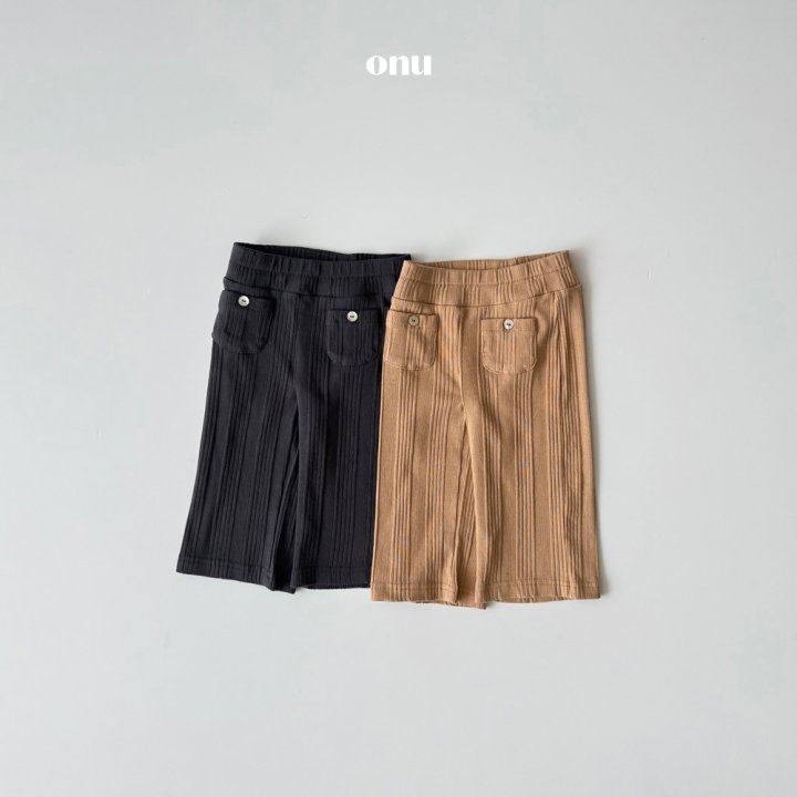 Onu - Korean Children Fashion - #discoveringself - Cheese Ribbed Pants