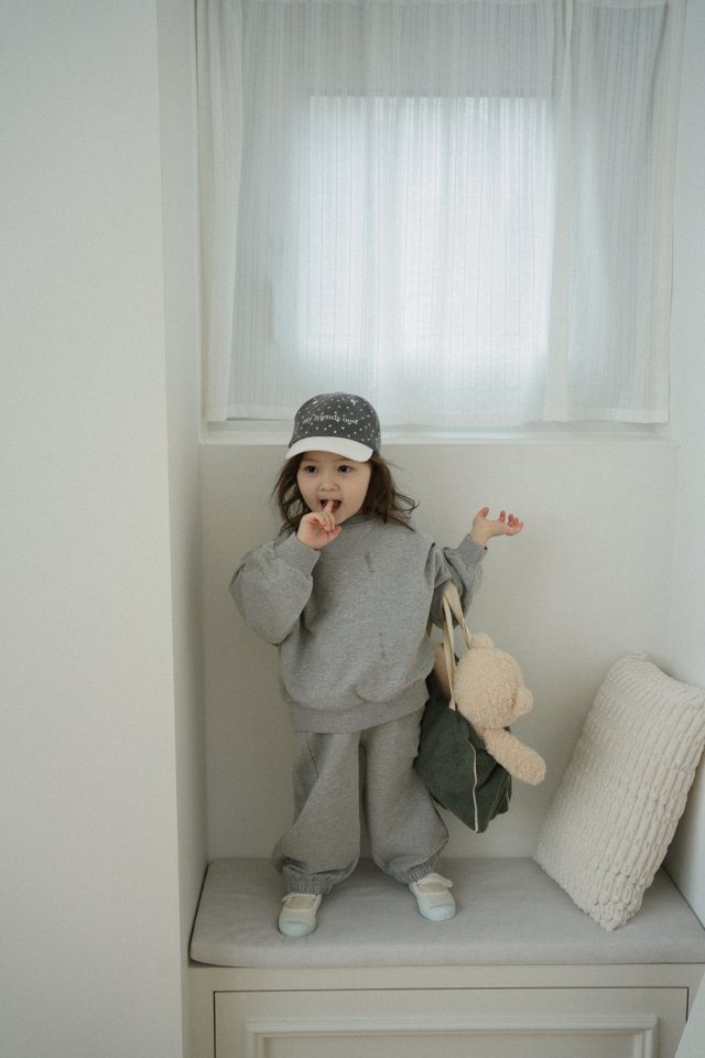 Onu - Korean Children Fashion - #discoveringself - Label Top Bottom Set - 11