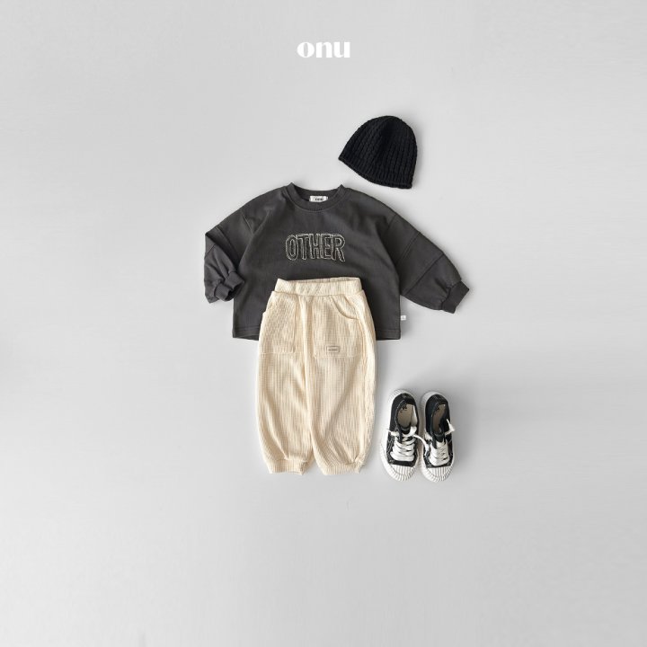 Onu - Korean Children Fashion - #fashionkids - Waffle Jogger Pants - 8